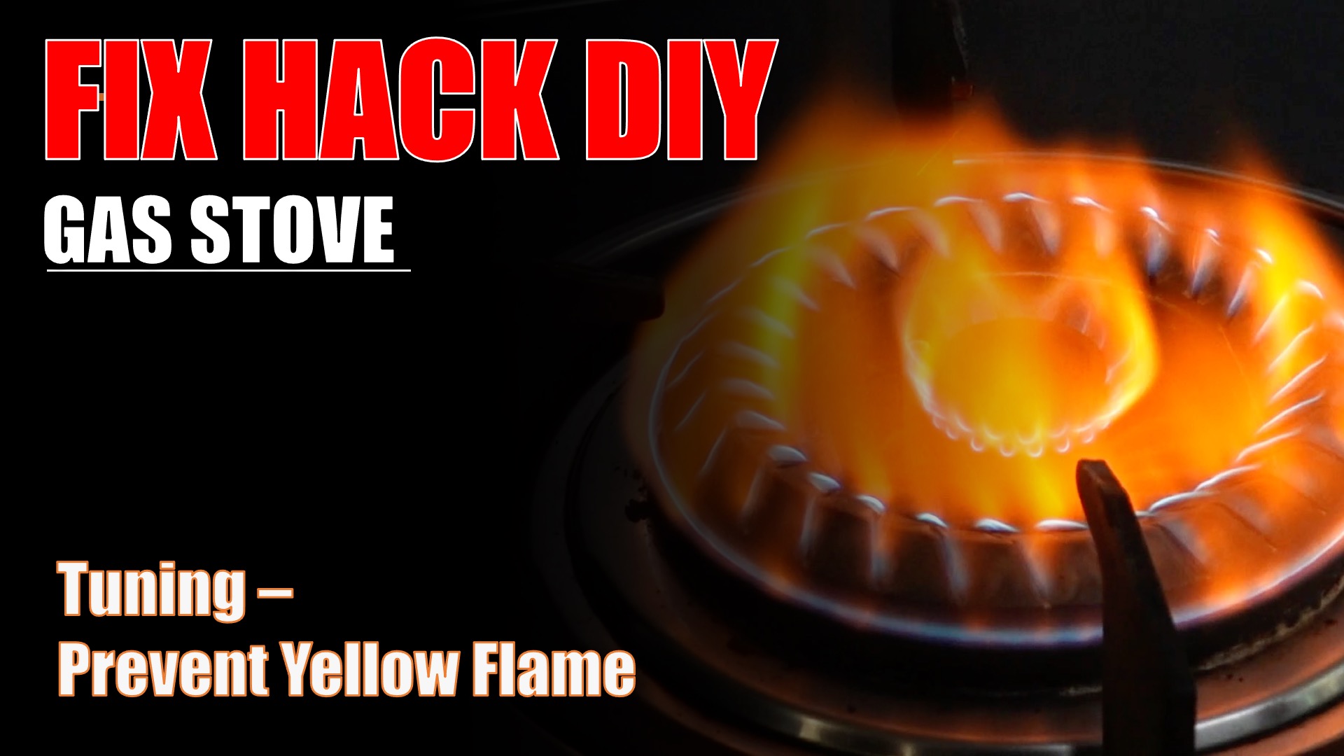 How to tune and prevent Stove Yellow Flames KakiRepair